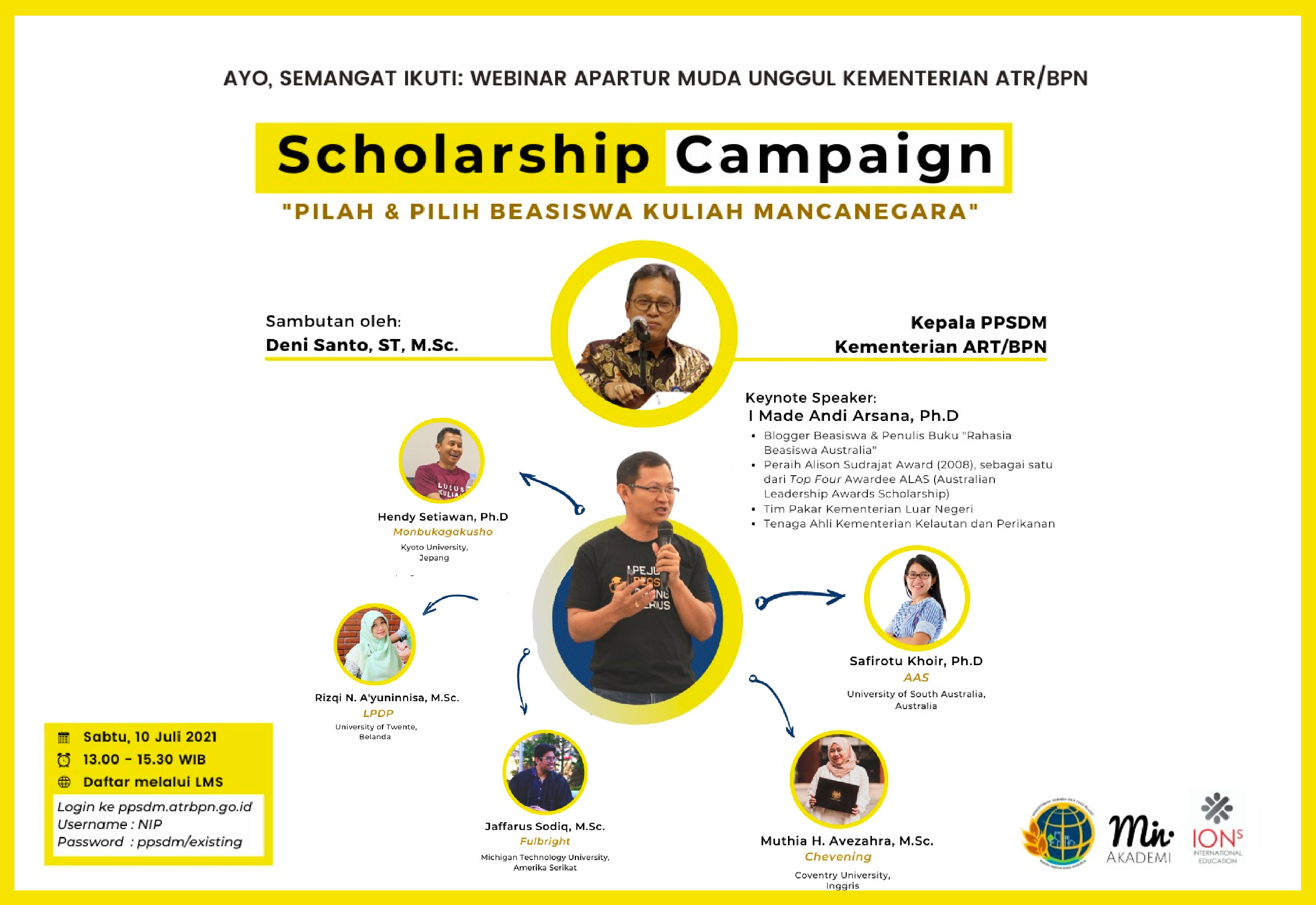 Webinar Program Aparatur Muda Unggul ATR/BPN - Scholarship Campaign